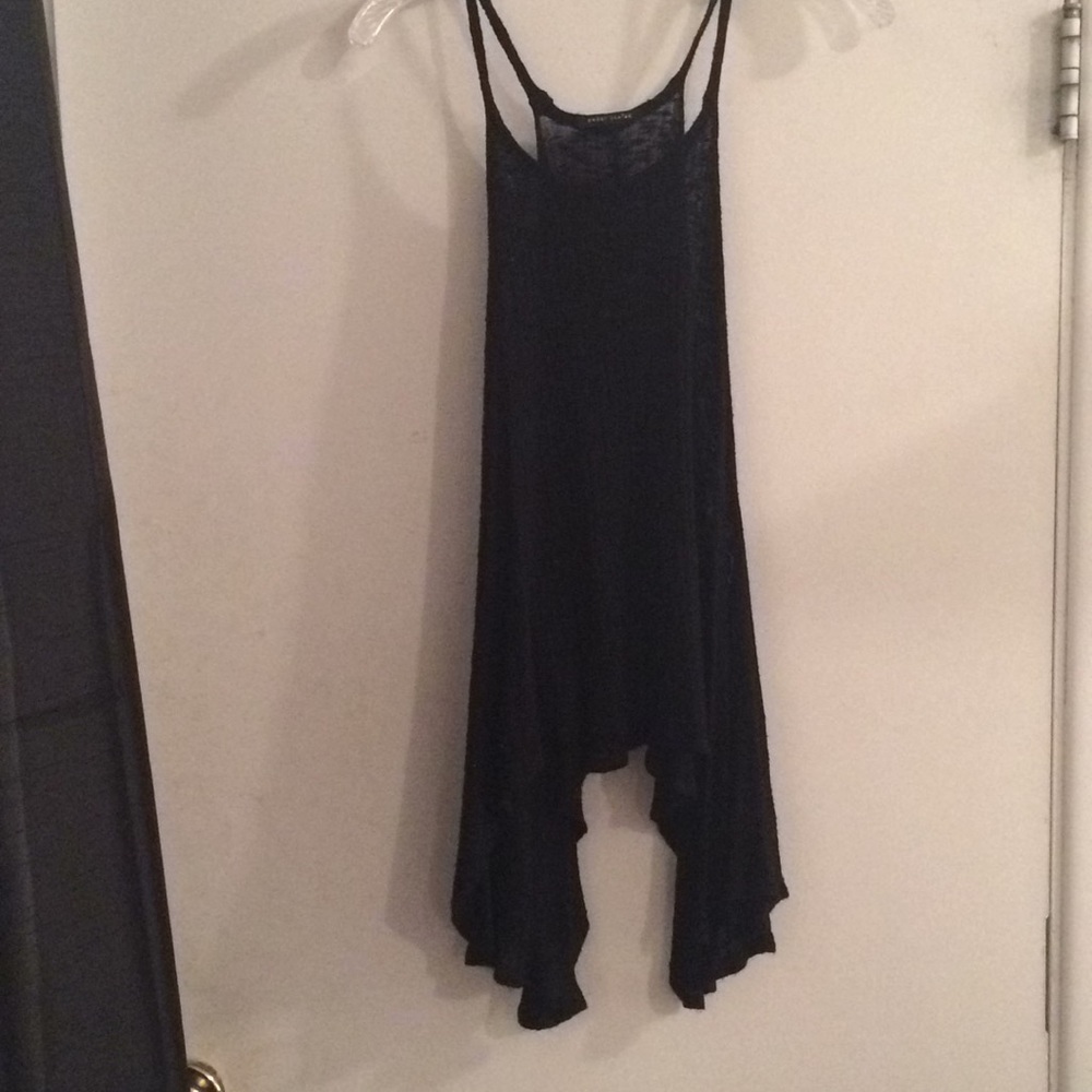 Black high neck tank top